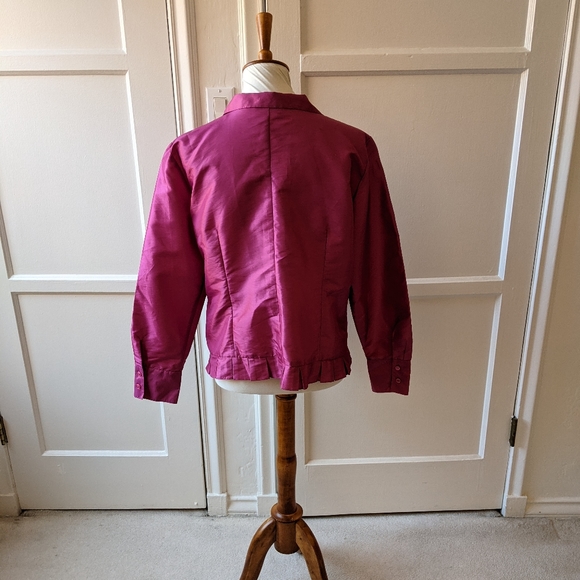 Oscar an Oscar de la Renta company fuchsia blouse size 16p - Picture 5 of 10